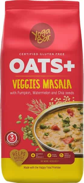 Yoga Bar Super Oatmeal - Veggie Masala Oats 400 Gm