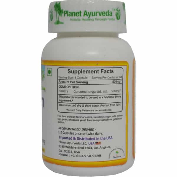 Planet Ayurveda Curcumin Capsules - 60 Capsules