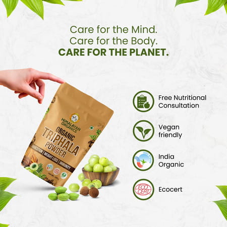 Himalayan Organics Organic Triphala Powder | Supports Digestion | Weight Loss | Immunity (350 Grams)