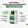 Vlado's Himalayan Organics L-Carnitine 2000Mg | Supports Muscle Recovery & Energy - 120 Veg Tablets