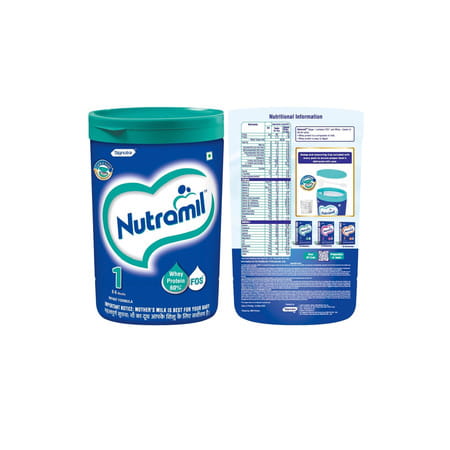 Nutramil Infant Formula Stage 1 | 0-6 Months | Whey Protein 60% | Jar | 400 Gm