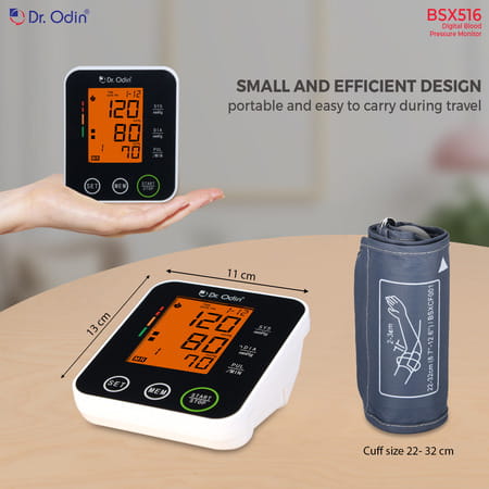 Dr. Odin Digital Blood Pressure Monitor 516 (Black & White) 1 No'S