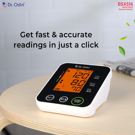 Dr. Odin Digital Blood Pressure Monitor 516 (Black & White) 1 No'S