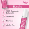 Bake Joy Peony Attar Roll-On Perfume Oil | Alcohol-Free | Long-Lasting Unisex Fragrance 10Ml