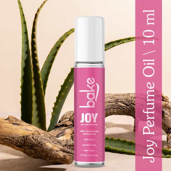 Bake Joy Peony Attar Roll-On Perfume Oil | Alcohol-Free | Long-Lasting Unisex Fragrance 10Ml