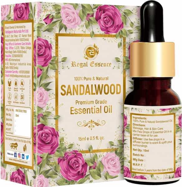 Regal Essence Sandalwood Essential Oil For Skin & Face 15 Ml