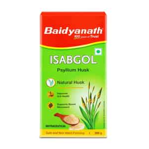 Baidyanath Ayurved Isabgol Psyllium Husk Powder 200g | Gluten Free Digestive Aid