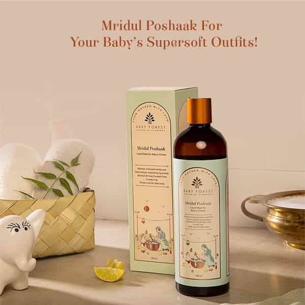Baby Forest Mridul Poshaak Liquid Wash For Baby Clothes- 500 Ml