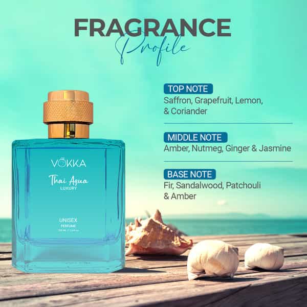 Vokka Thai Aqua & Disco 2X100ml | Unisex Luxury Long Lasting Perfume For Men & Women