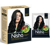 Nisha Henna Based Hair Color Natural Black 60G | Henna Powder Hair Color Dye Black Hair Colour