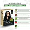 Nisha Henna Based Hair Color Natural Black 60G | Henna Powder Hair Color Dye Black Hair Colour