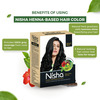 Nisha Henna Based Hair Color Natural Black 60G | Henna Powder Hair Color Dye Black Hair Colour