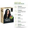 Nisha Henna Based Hair Color Natural Black 60G | Henna Powder Hair Color Dye Black Hair Colour