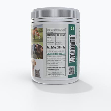 Sharrets Organic Spirulina Powder For Pets, Superfood For Dogs Cats - No Preservatives, Gluten Free