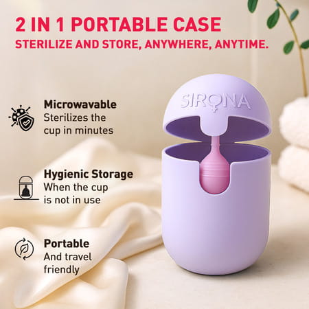 Sirona Pro Super Soft Reusable Menstrual Cup With Medical Grade Silicon - Medium (1 Unit)