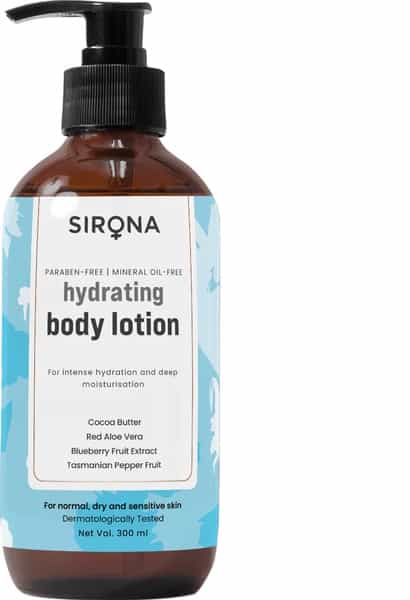 Sirona Blueberry Body Lotion For Intense Hydration & Deep Moisturization For Men & Women- 300 Ml