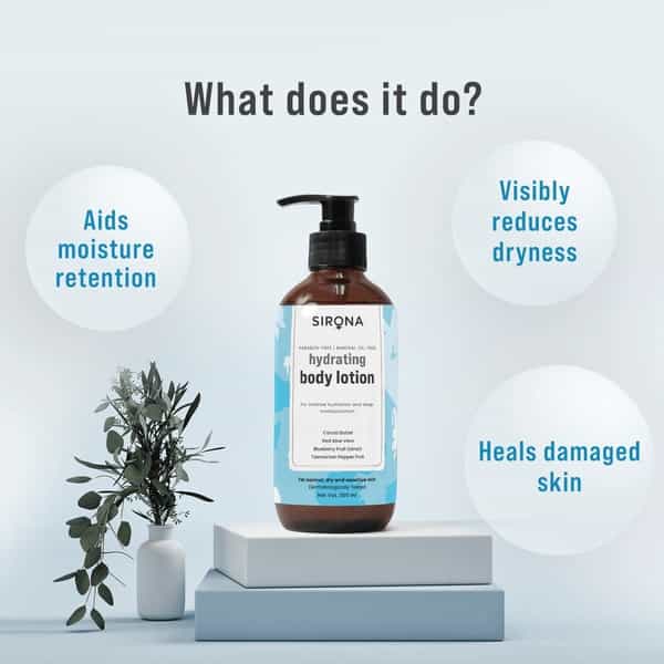 Sirona Blueberry Body Lotion For Intense Hydration & Deep Moisturization For Men & Women- 300 Ml