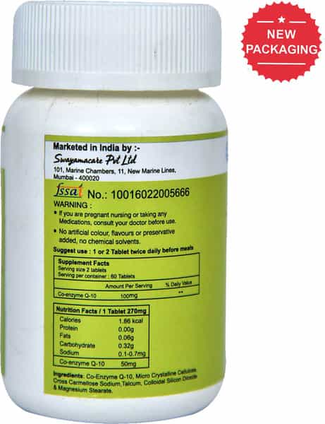 Swayamacare Jap Q 10 (Co-Enzyme Q10 Japanese Origin) - 60 Cap