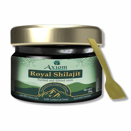Axiom Royal Shilajit | Purified And Filtered Resin | Sourced From Higher Altitudes - 20g