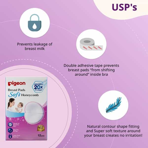 Pigeon Breast Pads Honeycomb -12 Pcs