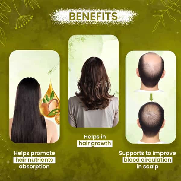Sheopal's Mool Hair Grow Extract Promotos Healthy Growth | For Hair Growth | Unisex (60 Capsules)