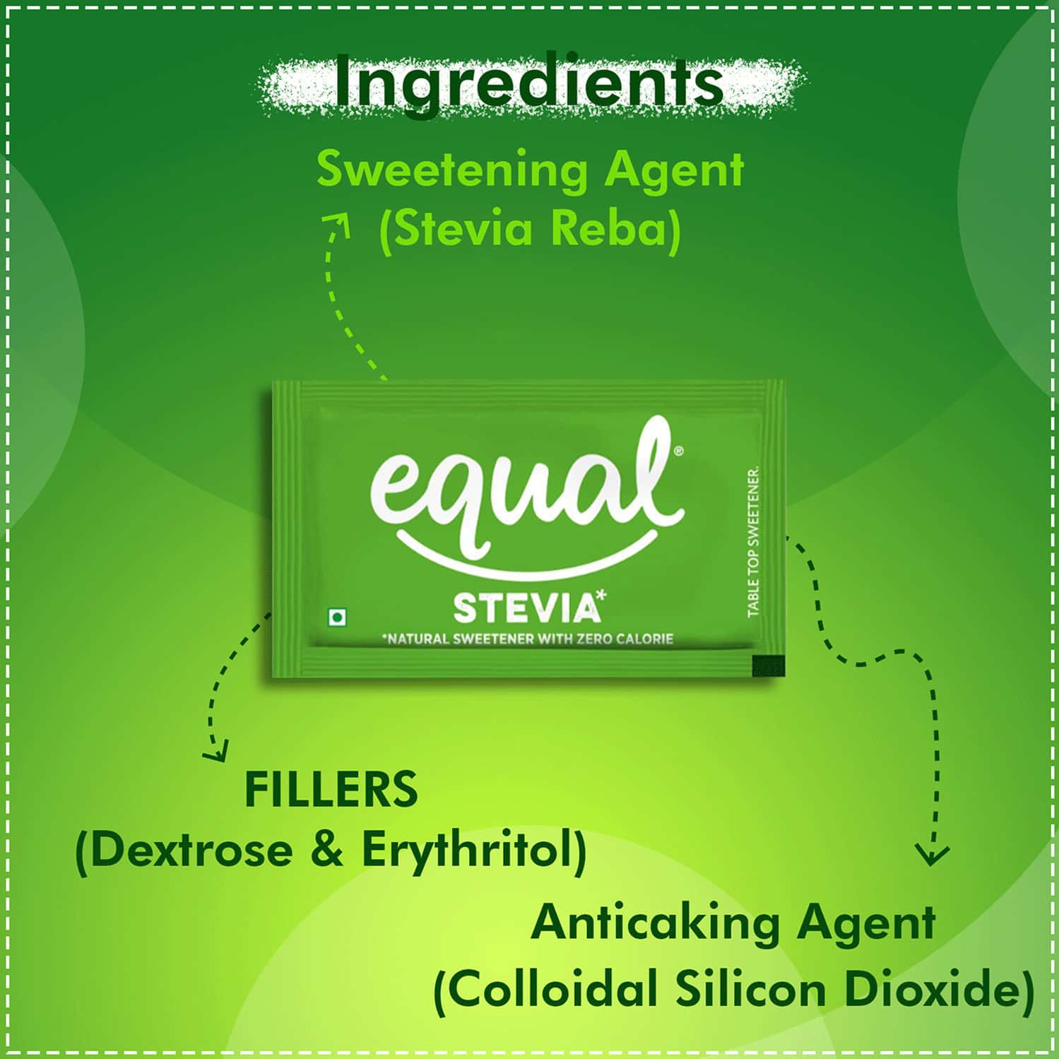 Buy EQUAL STEVIA NATURAL SWEETENER SUGAR FREE 50 SACHET PACK OF 2