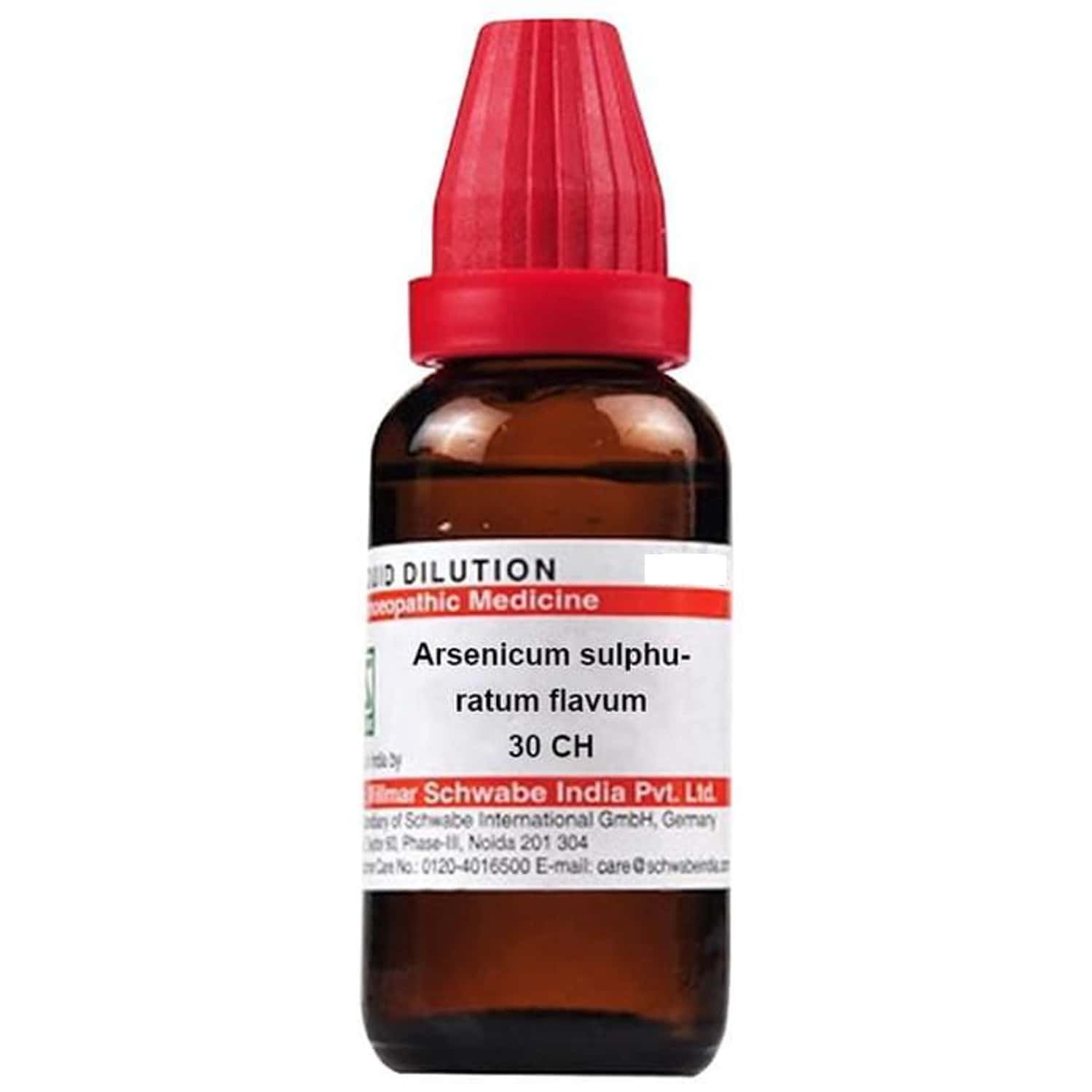 Dr. Willmar Schwabe India Arsenicum Sulphuratum Flavum Dilution 30 Ch 30 Ml