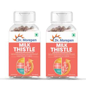 Dr. Morepen Milk Thistle+ | Lever Detox With Extract | Capsules | 60 No's | Pack Of 2