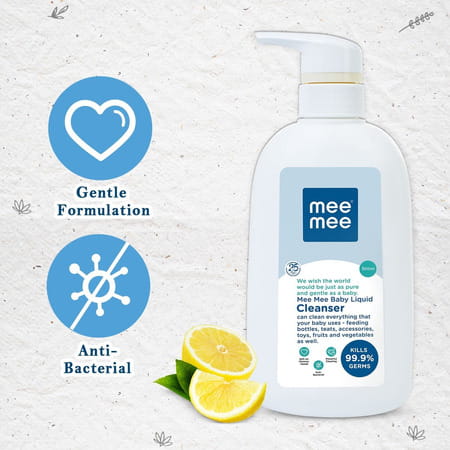 Meemee Baby Liquid Cleanser | Kills 99% Germ Liquid Detergent (300 Ml)