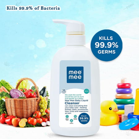Meemee Baby Liquid Cleanser | Kills 99% Germ Liquid Detergent (300 Ml)