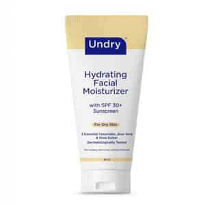 Undry Facial Moisturizer For Dry Skin 80ml Moist For Face With Sunscreen Spf30 | Ceramide | Aloe