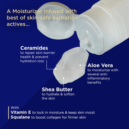Undry Facial Moisturizer For Dry Skin 80ml Moist For Face With Sunscreen Spf30 | Ceramide | Aloe