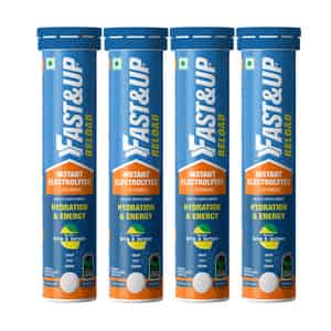 Fast&up Reload Instant Hydration And Energy Drink - 80 Effervescent Tablets - Lime And Lemon Flavour