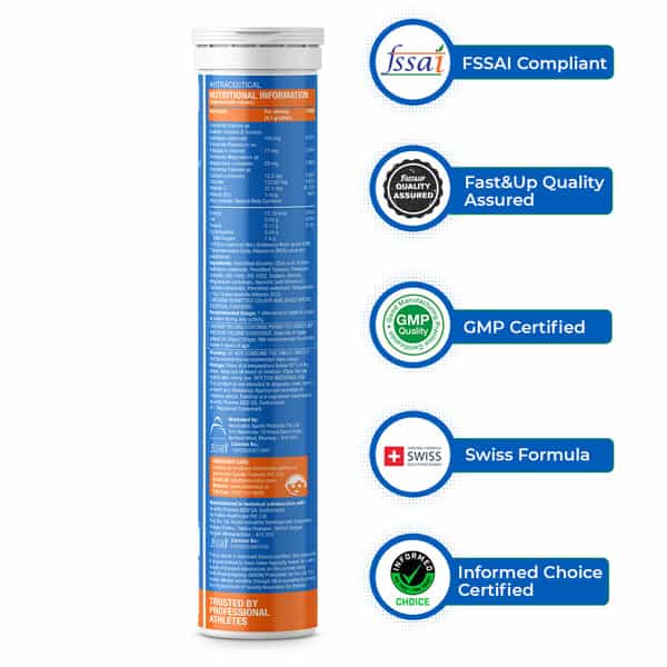 Fast&Up Reload Instant Hydration And Energy Drink - 80 Effervescent Tablets - Lime And Lemon Flavour