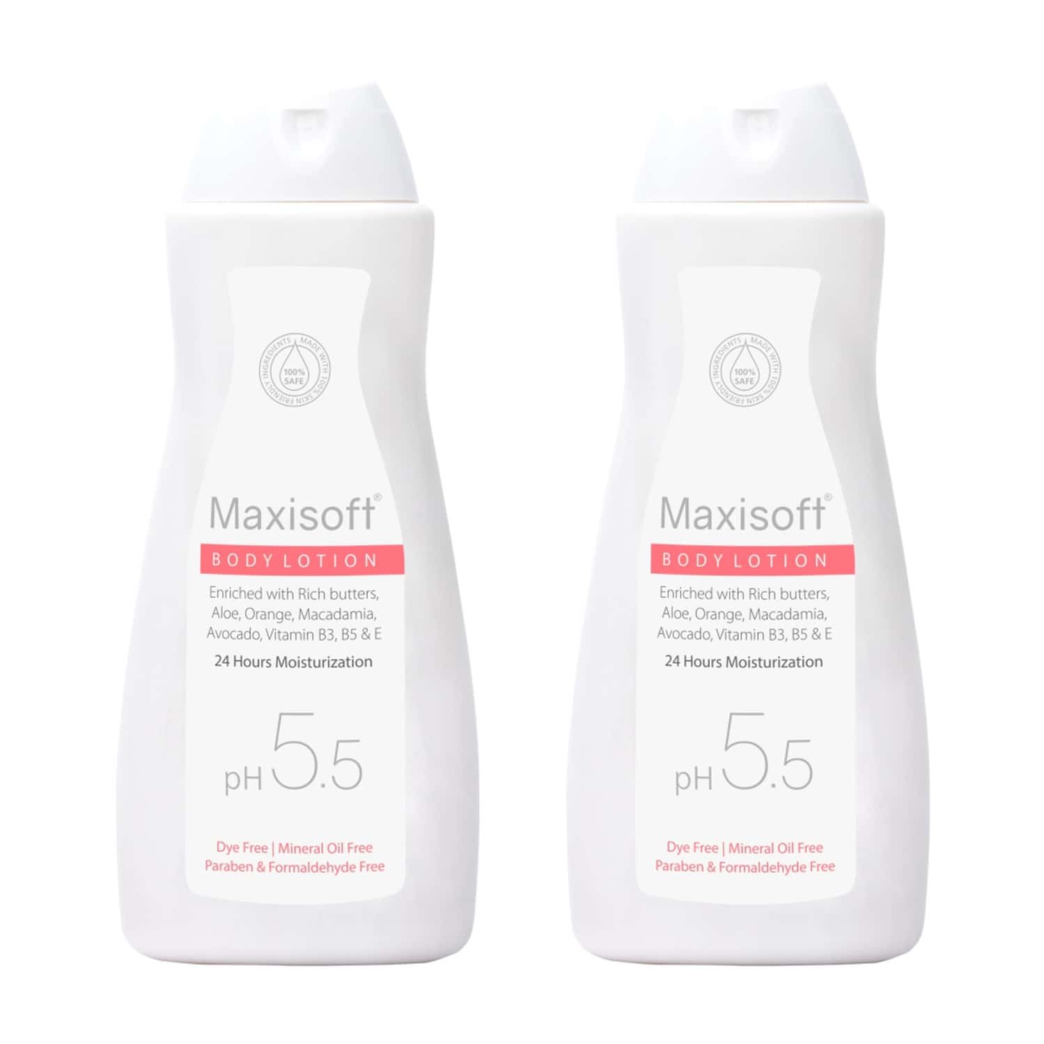 Maxisoft Body Lotion 200 Ml | With Aloe | Avocado & Butters | Ph 5.5 (Pack Of 2)