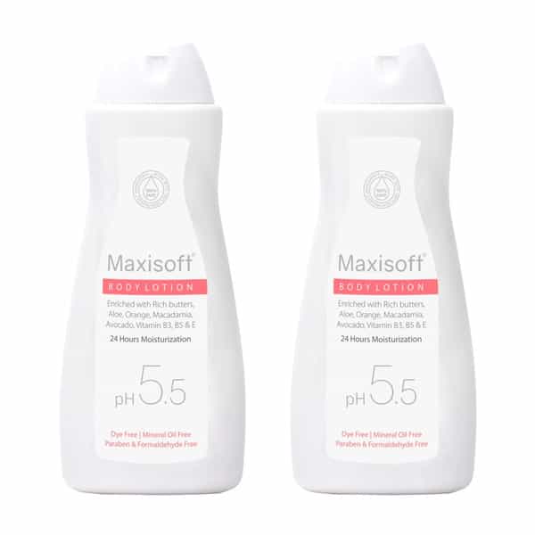 Maxisoft Body Lotion 200 Ml | With Aloe | Avocado & Butters | Ph 5.5 (Pack Of 2)