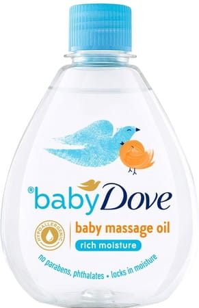 Baby Dove Rich Moisture  Baby Massage Oil  Bottle Of 200 Ml