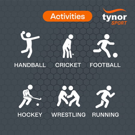 Tynor Knee Cap Air Black & Orange Large Pack Of 2