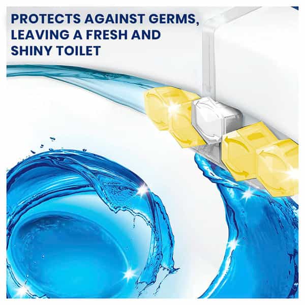 Domestos Power 5 Toilet Rim Block Lime Limescale Removal With Long Lasting Fragrance 55G