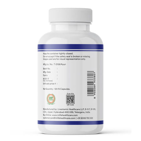 Inlife Grape Seed Extract (Proanthocyanidins > 95%) Antioxidant, 400 Mg - 120 Vegetarian Capsules