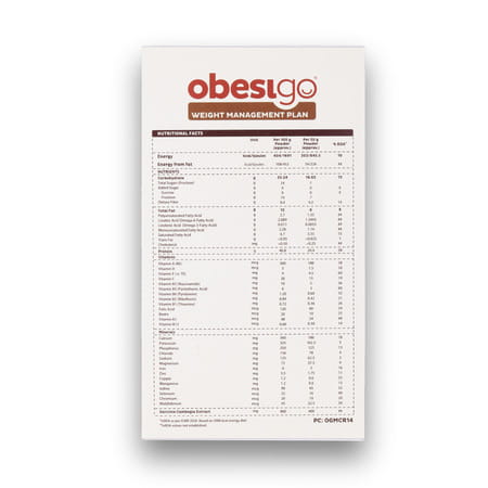 Obesigo | Best Meal Replacement Shake For Weight Loss (350gm | 7 Sachets - Weekly | Mango Flavour)
