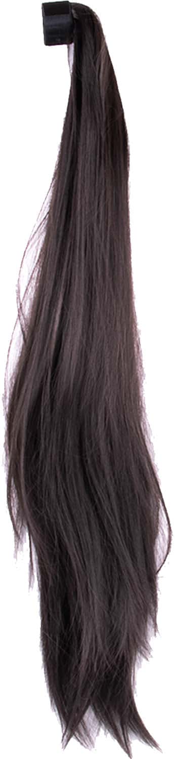 Streak Street Staright Dark Brown Ponytail