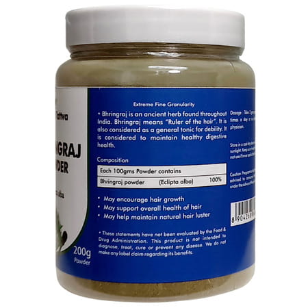 Ved Tattva Organic Bhringraj Powder For Hair Growth Hair Health 200 Gms