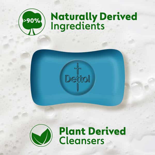 Dettol Intense Cool Bathing Soap Bar With Menthol (Buy 3 Get 1 Free - 75G Each)