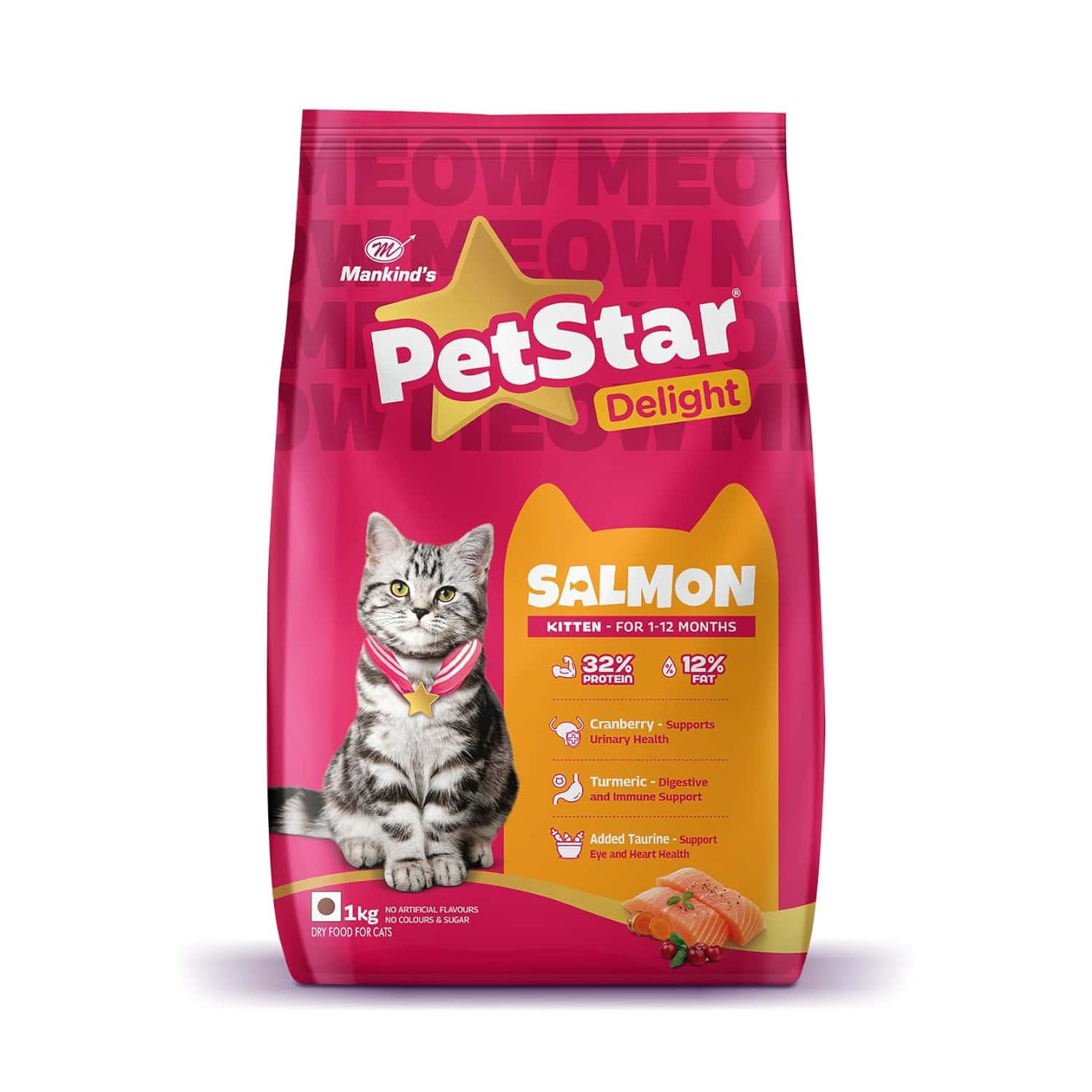 Petstar Kitten Cat Food Salmon Flavour (1 Kg)