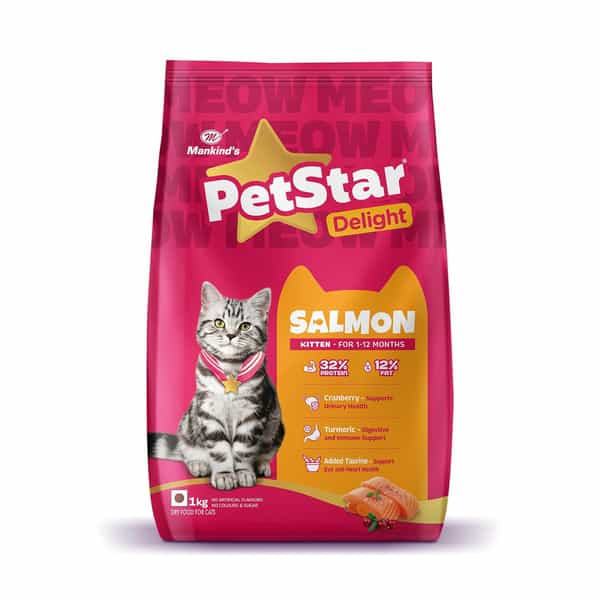 Petstar Kitten Cat Food Salmon Flavour (1 Kg)