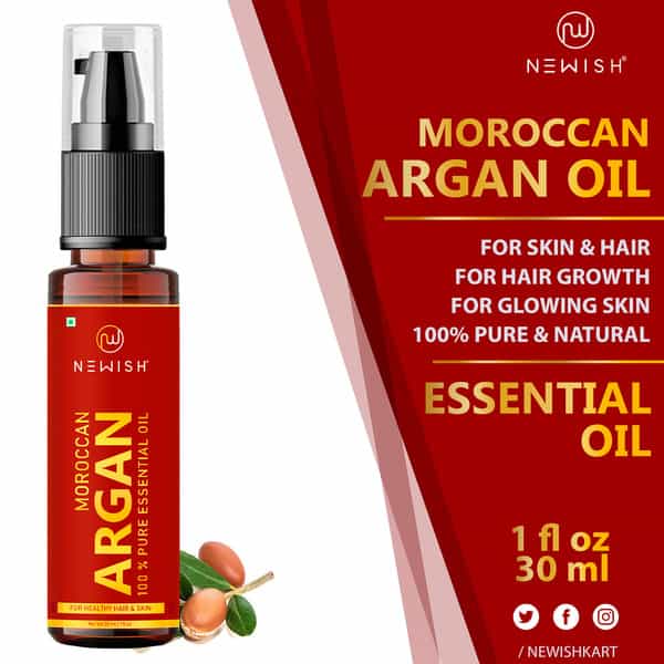 Newish Moroccan Argan Oil For Hair And Face 30Ml (Pack Of 2)