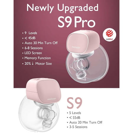 Momcozy Breast Pump S9 Pro Single Pink