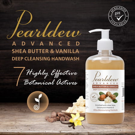 Pearldew Shea Butter & Vanilla Hand Wash 500 Ml | Neem & Tulsi (Pack Of 4)