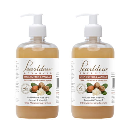 Pearldew Shea Butter & Vanilla Hand Wash 500 Ml | Neem & Tulsi (Pack Of 4)
